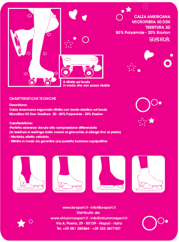 Calza Americana + strass - immagine 10