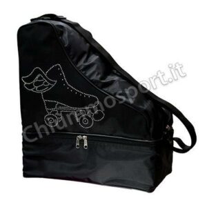 Borsa Doppio Fondo con Strass