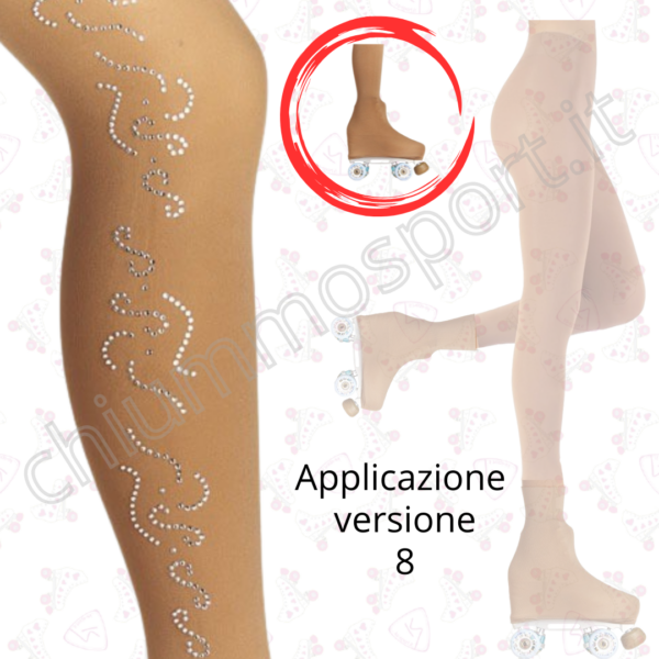 Calza Americana + strass - immagine 5