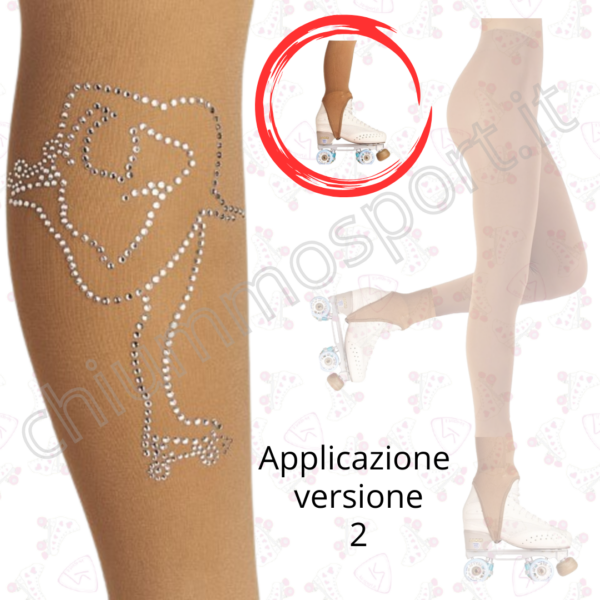 Calza con Staffa + strass - immagine 2