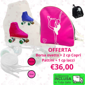 Borsa Ovetto + 2 cp copri pattini  + 1 cp lacci