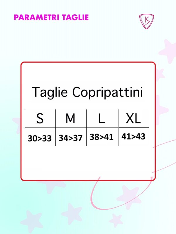 Offerta cinque copri pattini tinta unita - immagine 2