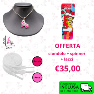 Offerta ciondolo + spinner + lacci