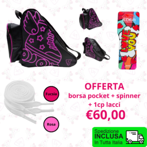 Offerta borsa pocket + spinner + lacci