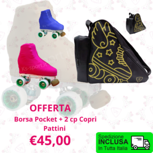 Offerta borsa pocket + 2 copri pattini